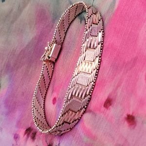 Milor Italy sterling silver tri-tone bracelet